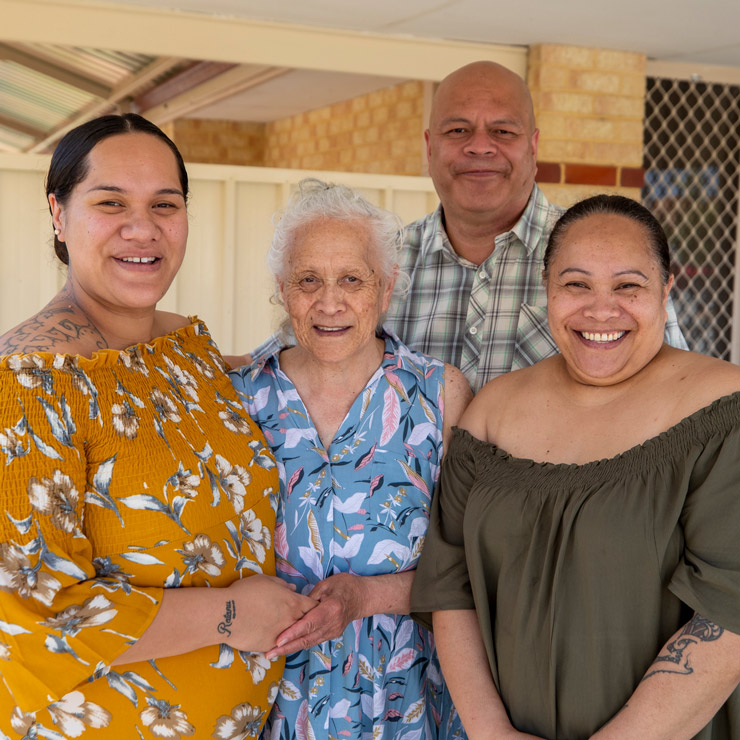 A family positively impacted by Upskill NWA.